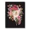 Designart - Vintage Greek Sculpture Detail With Dry Flowers - Traditional Canvas Wall Art Print